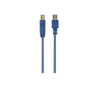 - Câble USB - USB type A (M) pour USB Type B (M) - USB 3.0 - 1.8 m - moulé - bleu