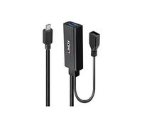 - Câble USB - USB type A, Micro-USB de type B (F) pour 24 pin USB-C (M) - USB 3.2 Gen 1 - 5 m - rond - noir