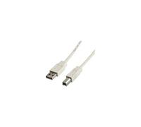 - Câble USB - USB type B (M) pour USB (M) - USB 2.0 - 80 cm - blanc
