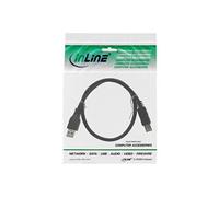 InLine 35303 câble USB 0,3 m USB 3.2 Gen 1 (3.1 Gen 1) USB A USB B Noir