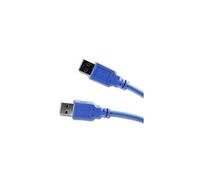 Câble USB v3 A mâle vers A mâle 1.8m bleu