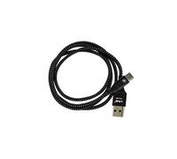 Câble USB ver USB C Nylon Tressé 1.5m Charge et Transfert de Fichiers Noir