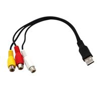 Câble USB Vers 3RCA USB Vers 3 RCA Rgb VidéO AV Composite Adaptateur Convertisseur Câble Cordon Connecteur Plomb Convient pour TV P
