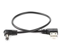 Câble USB vers barillet USB vers câble d'alimentation 5,5 mm/2,1 mm coudé 5 V CC (angle droit)