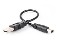 Câble USB vers barillet USB vers câble d'alimentation coudé 5 V CC 5,5 mm/2,1 mm (direction droite)