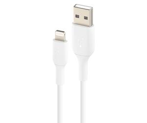 Câble USB vers iPhone iPad Lightning MFI Charge Synchronisation 3m Blanc