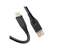 Câble USB vers Lightning 60W Silicone Anti-noeud Swissten Noir