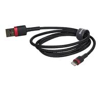 Câble USB vers Lightning - BASEUS - Cafule - 2.4 A - 1 m - Rouge/Noir