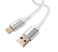 Câble USB vers Lightning Design Tressé Anti-nœud Blanc
