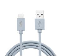 WE Connect – Câble USB vers Lightning en silicone – 1 m – Certifié MFi – Bleu