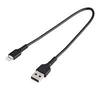 Startech.com câble usb-a vers lightning noir robuste 30cm - câble de c