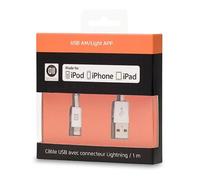 Câble USB vers lightning WE - 1 m - Synchronisation et charge - Connecteur plaqué or