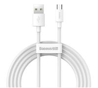 Cable USB vers Micro 2.1A /2PCS/Set/1.5m Blanc - TZCAMZJ-02