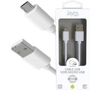Câble Usb Vers Micro-Usb 2.4A 1,5 Mètres - Collection Pop - Blanc[CAB9166511]