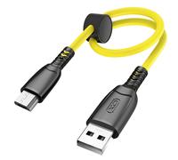Câble USB vers Micro USB 6A Transfert De Données 480Mbps 25cm XO Jaune