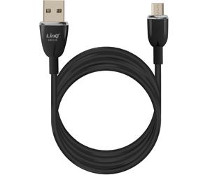 Câble USB vers Micro-USB Fast Charge 3A Synchronisation Longueur 1.2m LinQ Noir