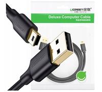 Câble USB vers Mini USB - UGREEN - US132 - 2 m - Noir - Transfert de données jusqu'à 480 Mbit/s