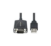 Câble USB vers RS232 de 1m - Câble Convertisseur USB vers RS232 DB9 Mâle avec Rétention Port COM - Adaptateur USB vers Série pour