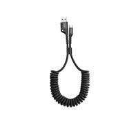 Câble USB vers Type-C Baseus Fish Eye Spring Data Noir (1m, 2A, tresse textile)