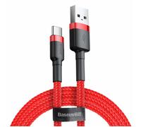 Câble USB vers Type-C, Charge Rapide, QC3.0, QC3.0, 3A, 1m - Baseus Cafule (CATKLF-B09) - Rouge