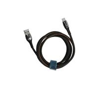 Câble USB vers USB-C 1.2m 5A charge rapide Témoin de charge lumineux Noir