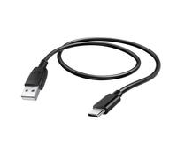 Câble USB vers USB-C 2A Compatible Android Auto et Apple Carplay 0.5m Noir