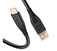 Câble USB vers USB-C 60W Silicone Anti-nœud Noir