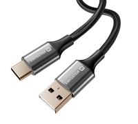 Câble USB vers USB-C Design Tressé Anti-nœud Noir
