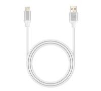 Câble USB vers USB C Fast Charge 3A Synchronisation Longueur 1.5m LinQ Argent