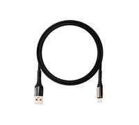 Câble USB vers USB C Fast Charge 5A Synchronisation Nylon tressé 1m Noir
