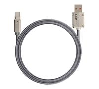 Câble USB vers USB C Fast Charging 6A Synchronisation Longueur 1.2m Gris