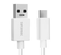 Câble USB vers USB-C Original Oppo SuperVOOC 65W Blanc 1m