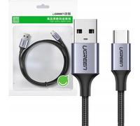 Câble Usb vers Usb-C Qc3.0 Ugreen Us288 0.5M avec prise en aluminium (Noir)