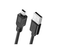 Câble USB vers USB mini B Charge et Synchronisation Longueur 1m Noir