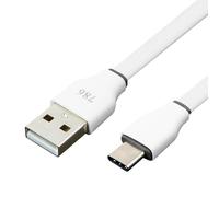 Avizar Câble USB vers USB type C 3 m – charge et synchronisation rapide – Blanc