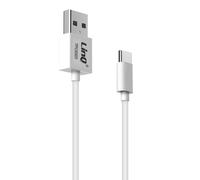 Câble USB vers USB type C Charge et Synchro Fast Charging 5A 3m LinQ Blanc