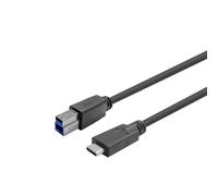 Câble USB - VIVOLINK - W126793029 - USB-C Male - USB-B Male - 5m Noir