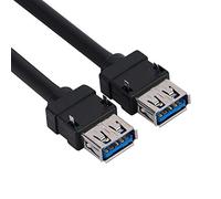 Câble USB3.0 monté sur Panneau, Transmission de Données à Grande Vitesse pour Carte Mère de Bureau, Noir, Options de Longueur 0. 0.6m 0.8m (#1)