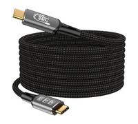 Câble USB4, avec câble Thunderbolt 4, 240 W, câble de charge 40 Gbps, 8K @ 60Hz 4K120 Hz HDR, PD3.1, USB C vers USB C, pour hub, Dock MacBook, M1 M2, M3, Mac Studio SSD, ordinateurs (USB C 20G 5M)