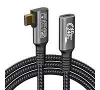 Câble USB4 d'extension, avec câble Thunderbolt 4, 240 W, câble de charge 40 Gbps, câble de données 8K @ 60 Hz HDR, PD3.1 Data Transfer with External SSD eGPU