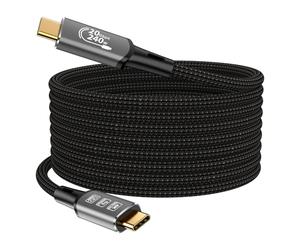 Câble USBC, avec câble Thunderbolt, 240 W, câble de charge 20 Gbps, câble de données 4K @ 60 Hz 2K120 Hz HDR, PD3.1, USB C vers USB C, pour hub, Dock MacBook, M1 M2, M3, Mac Studio SSD, ordinateurs