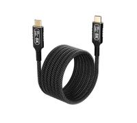 cable usbc c usb c Compatible avec thunderbolt 4 et Thunderbolt 3 long 3 m,usb 4 male to male cable 40Gbps Data Transfer,charge rapide 240W,type c 8K HD vidéo pour Moniteur,Dock,Smartphone,Hub,SSD.