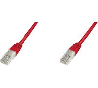 DIGITUS Premium - Cordon de raccordement - RJ-45 (M) pour RJ-45 (M) - 0.5 m - UTP - CAT 5e - démarré - rouge