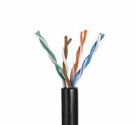 Câble utp to-lan drut, zewnetrzny suchy, 100% miedz kiu5outs305q (u/utp 305m 5e couleur noire)