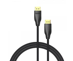Câble Vention DisplayPort 1.4 8K DP vers DP Coton Tressé - 5m - Couleur Noir