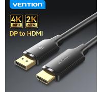 Câble Vention DisplayPort vers HDMI, convertisseur DP vers HDMI 4K60Hz/4K30Hz pour PC, moniteur d'ordinateur portable, projecteur HD TV, adaptateur DP vers HDMI DP to HDMI 4K60Hz