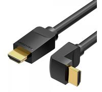 Câble HDMI Mâle vers HDMI Mâle 90º 4K 2.0 - 1,5m - Couleur Noir