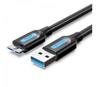 Vention Câble de disque dur USB 3.0 A vers micro USB B compatible avec disque dur externe, Seagate Expansion, Toshiba Canvio, Western Digital (WD), Western Digital My Passport 1,5 m