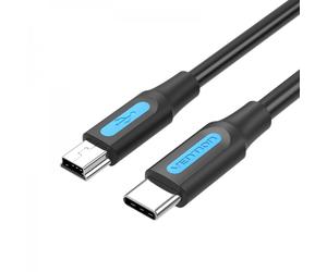 Câble Vention USB-C Mâle vers MiniUSB Mâle - 1m - Couleur Noir