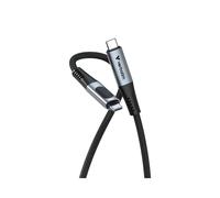 Câble Verbatim 31849 USB4 Gen 2x2 USB-C Mâle/Mâle 1.2m Noir, Transfert 40Gbit/s, Power Delivery 240W, Écran LED, Thunderbolt 3